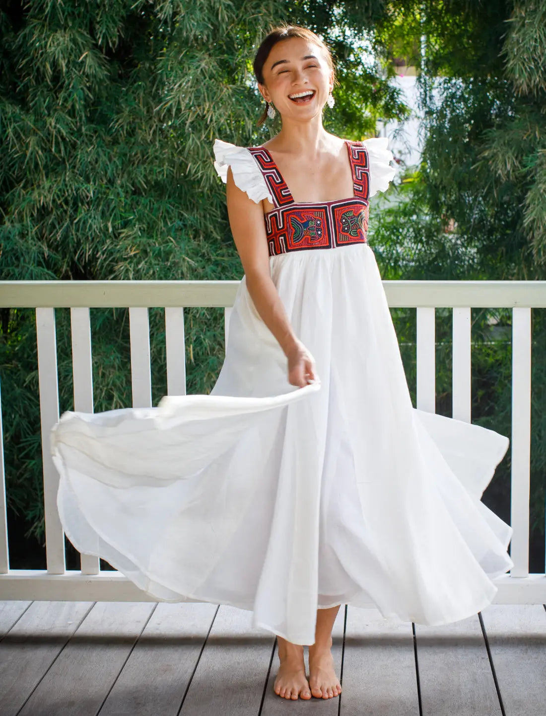 Yemaya Embroidery Adult Gown Earth Wisdom Collection gown