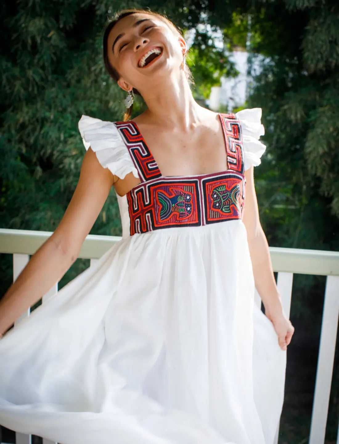 Yemaya Embroidery Adult Gown Earth Wisdom Collection gown