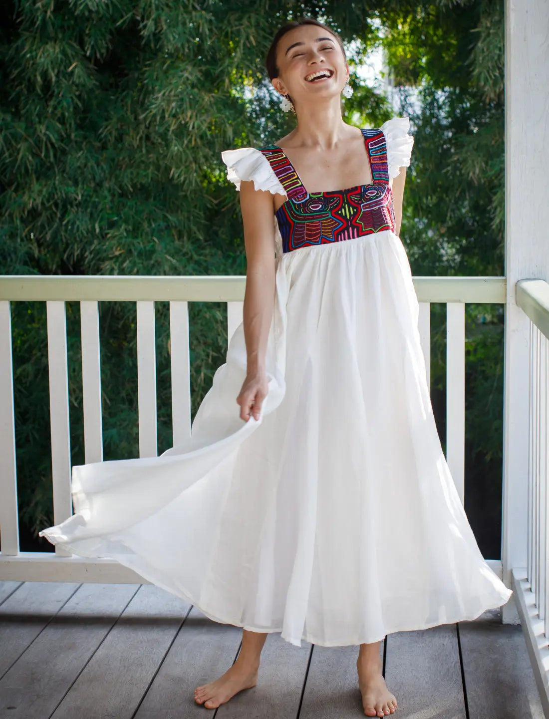 Yemaya Embroidery Adult Gown Earth Wisdom Collection gown