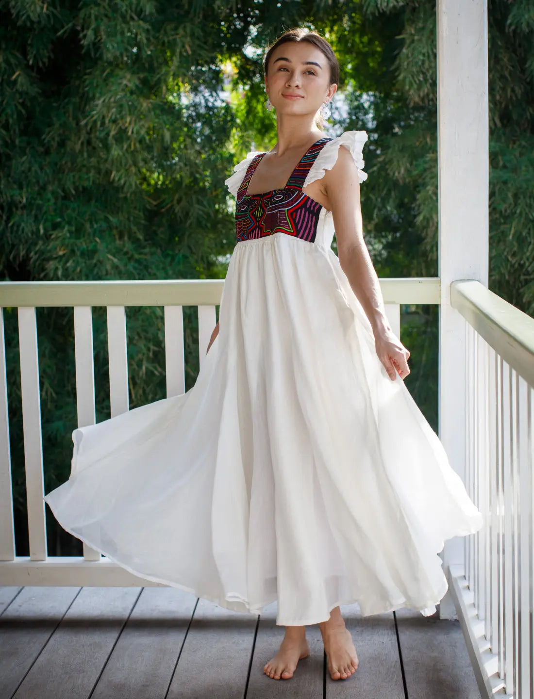 Yemaya Embroidery Adult Gown Earth Wisdom Collection gown