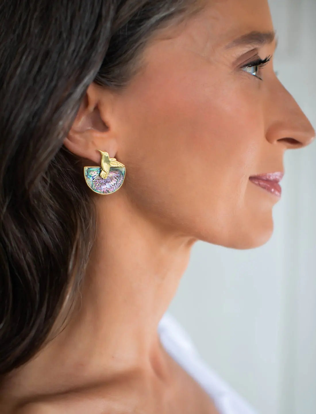 Call of the Hummingbird Iridescent Earrings - Earth Wisdom Collection