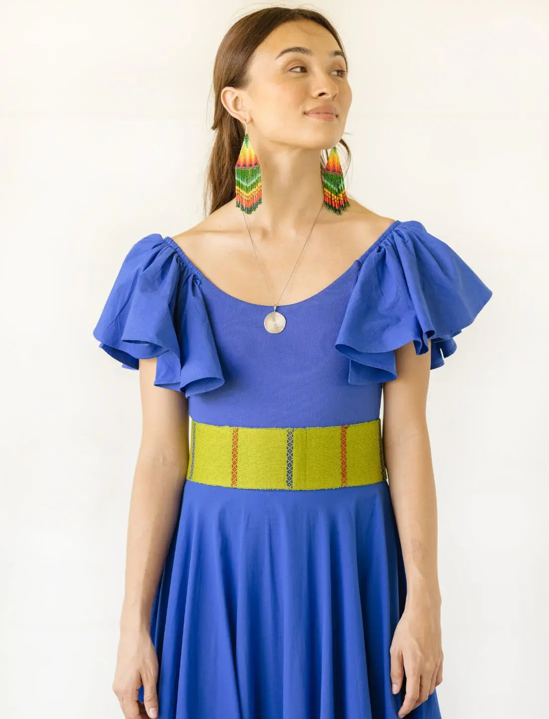 Colors of the Cosmos Embroidered Belt - Earth Wisdom Collection