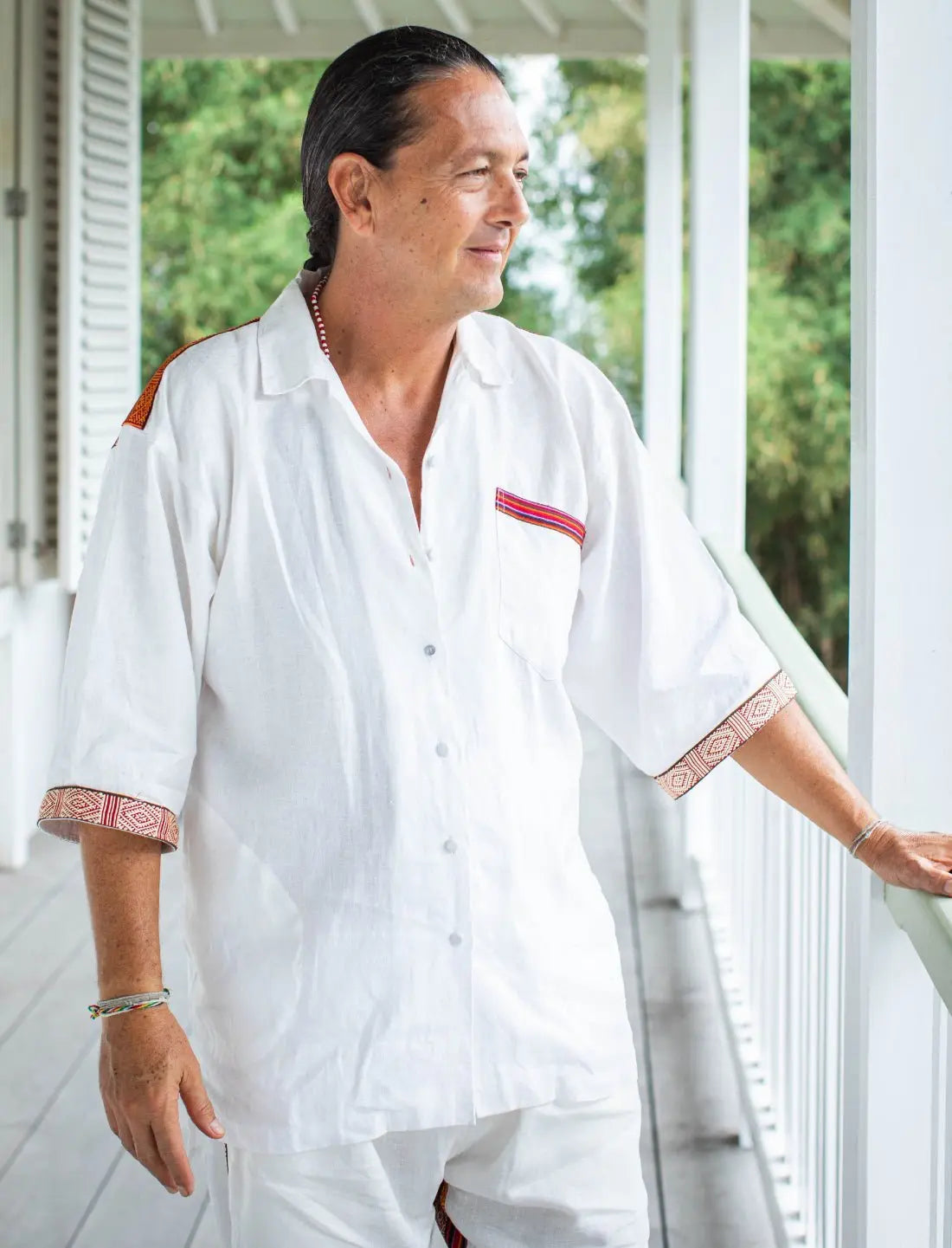 Earth Guardian Short Sleeved Button Down Shirt - Earth Wisdom Collection