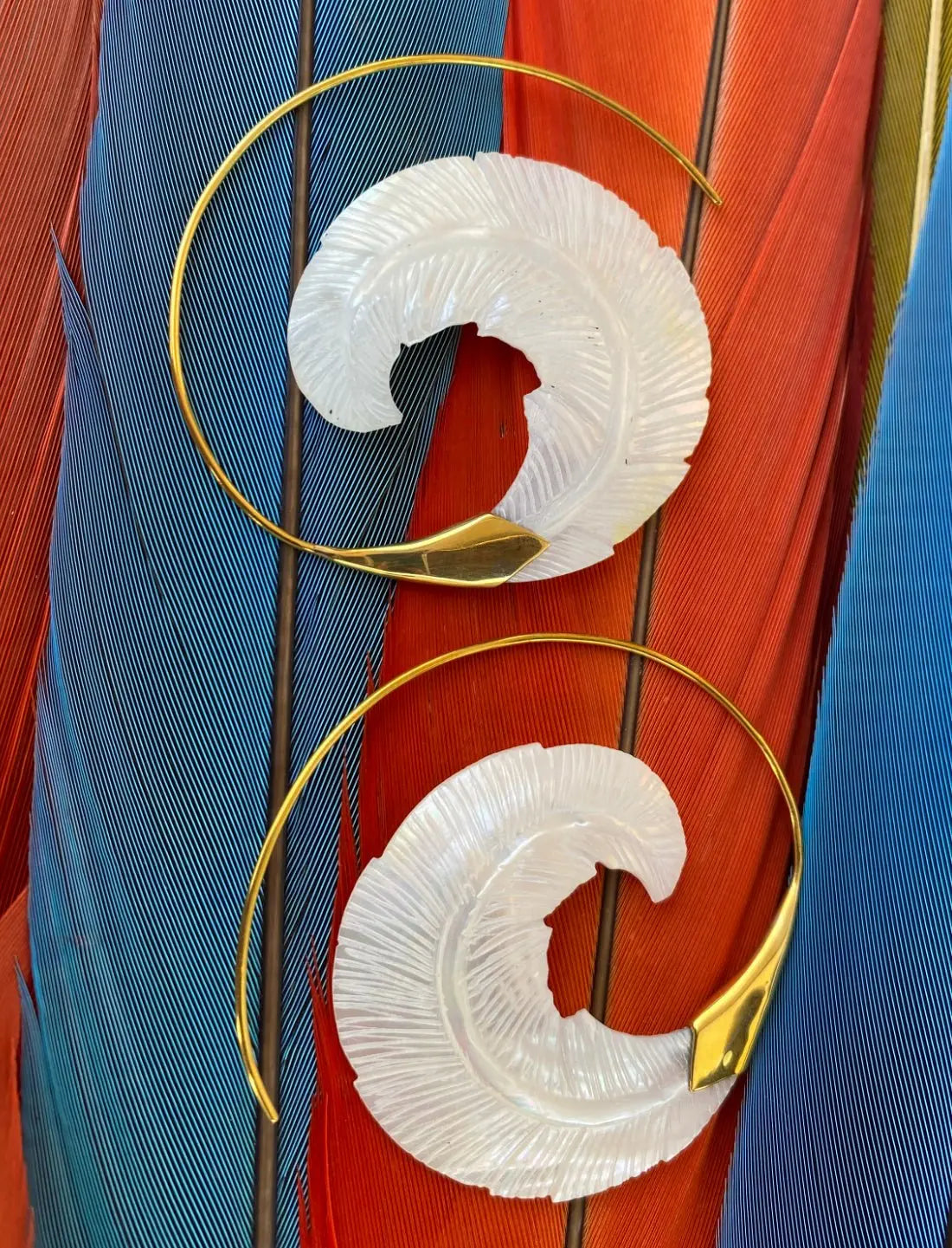 Hoop Of Ocean Life Earrings - Earth Wisdom Collection