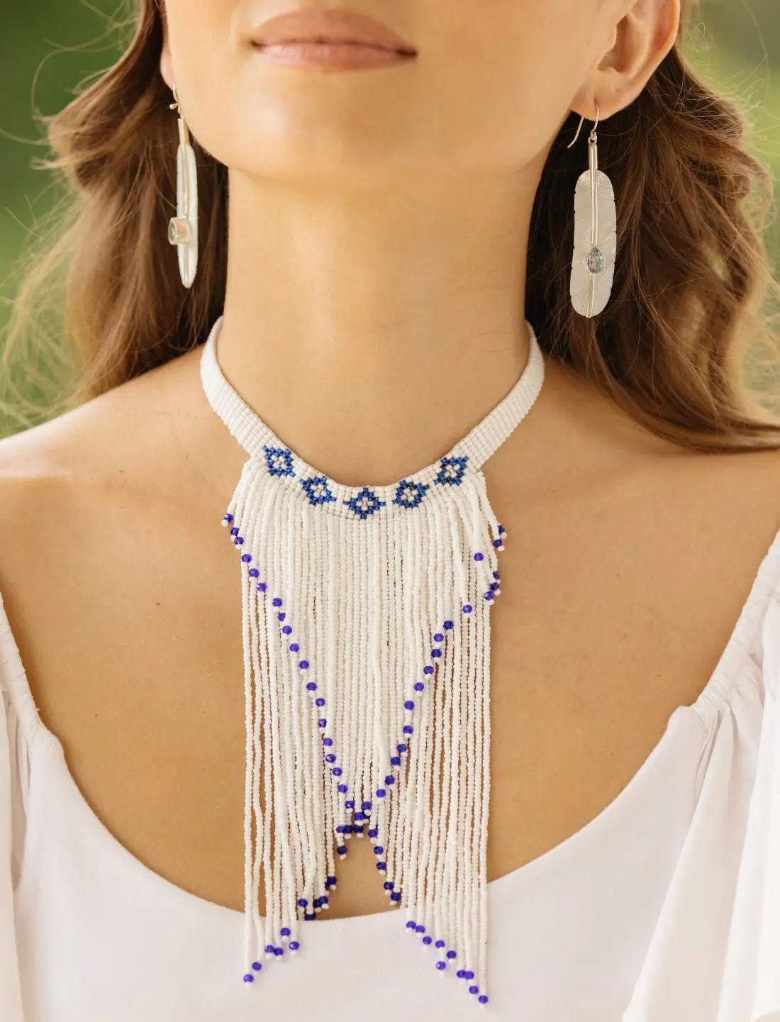 Purity Beaded Choker - Earth Wisdom Collection