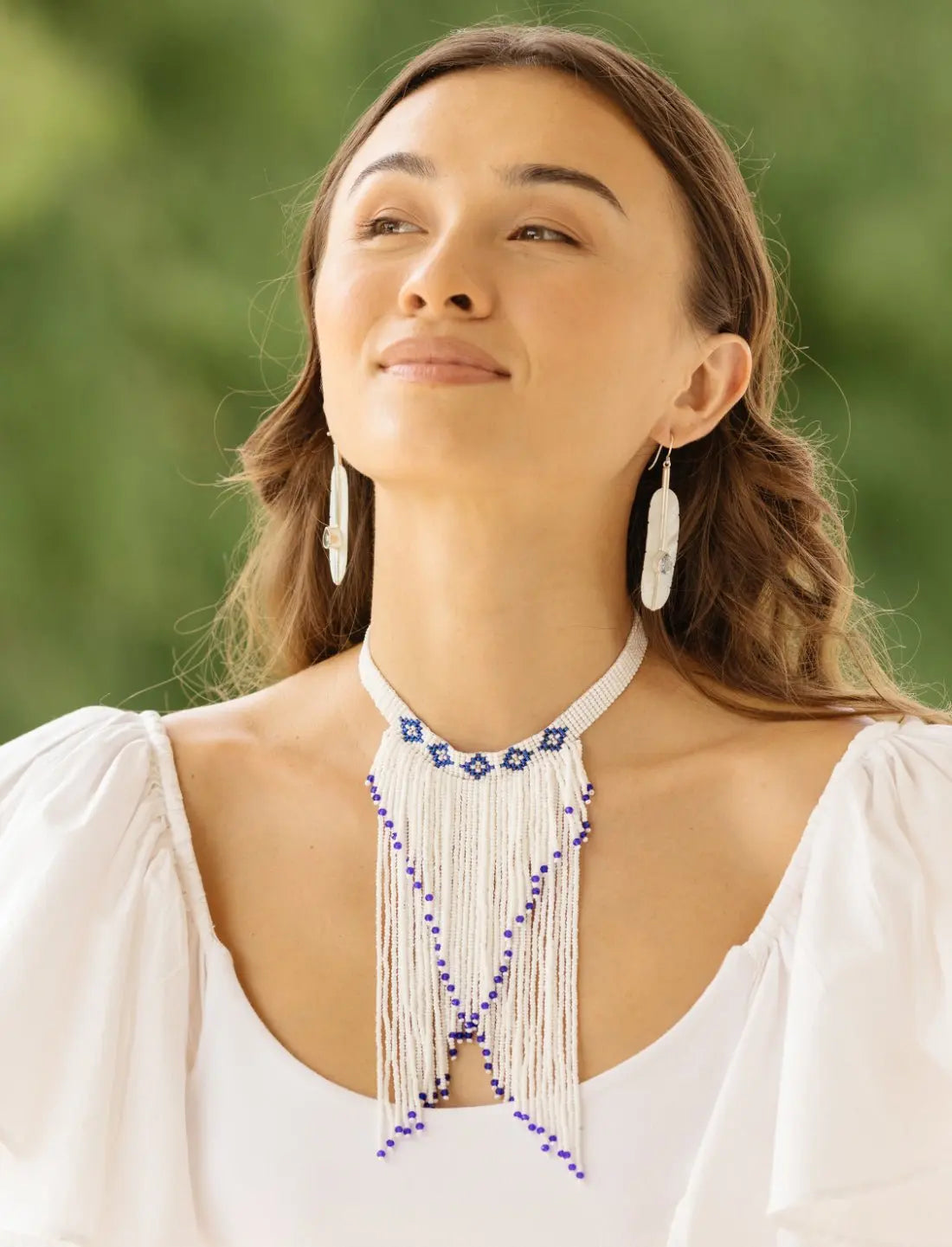 Purity Beaded Choker - Earth Wisdom Collection