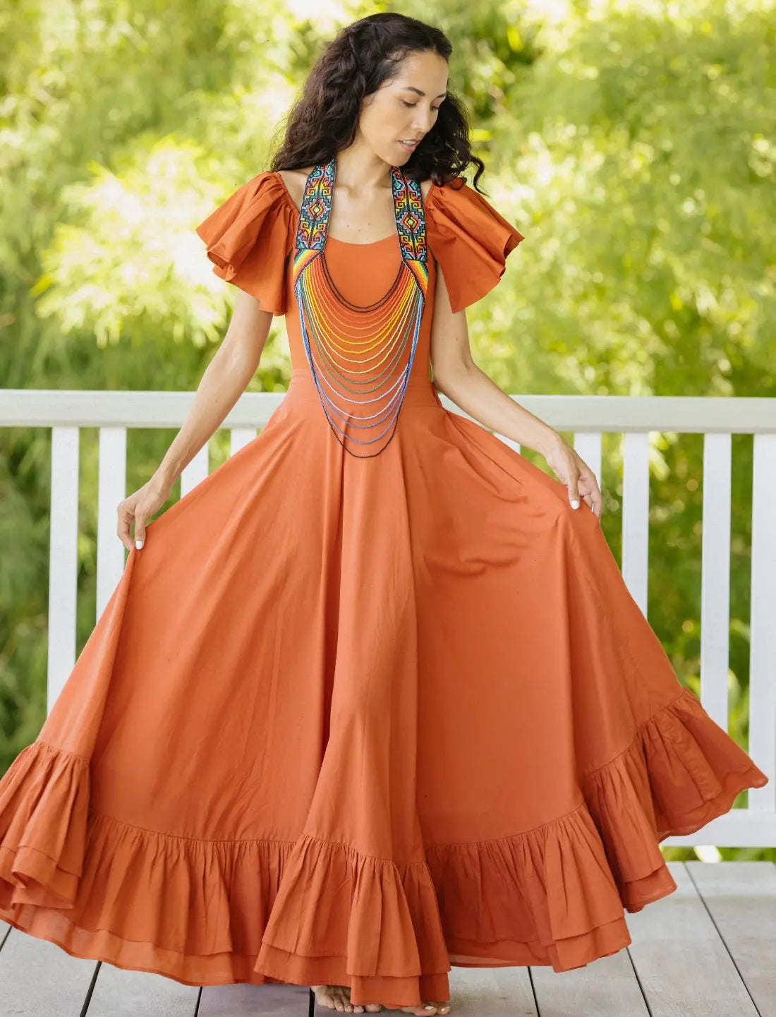 Sacred Hoop of Life Maxi Skirt - Earth Wisdom Collection