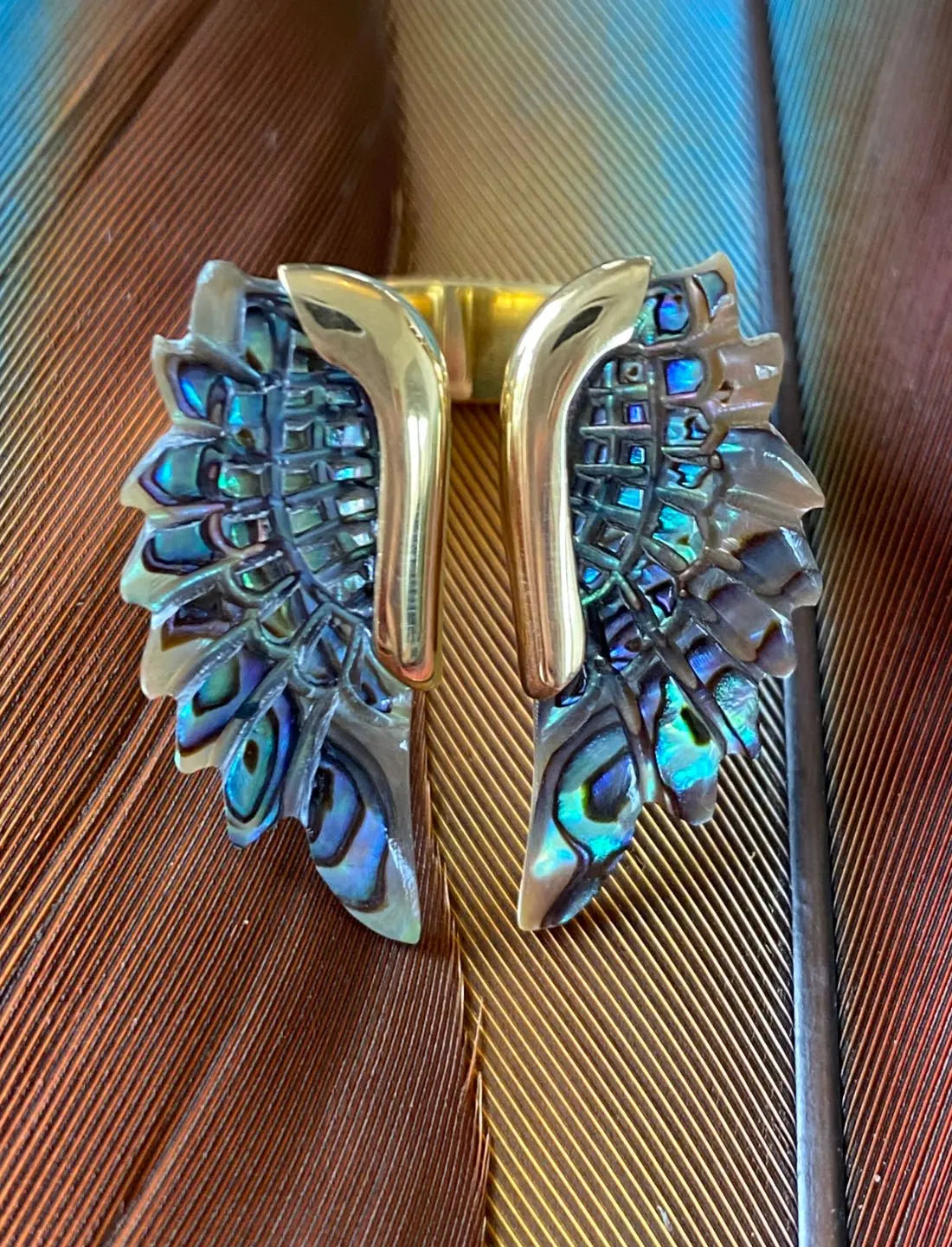 Wing Ring Abalone - Earth Wisdom Collection