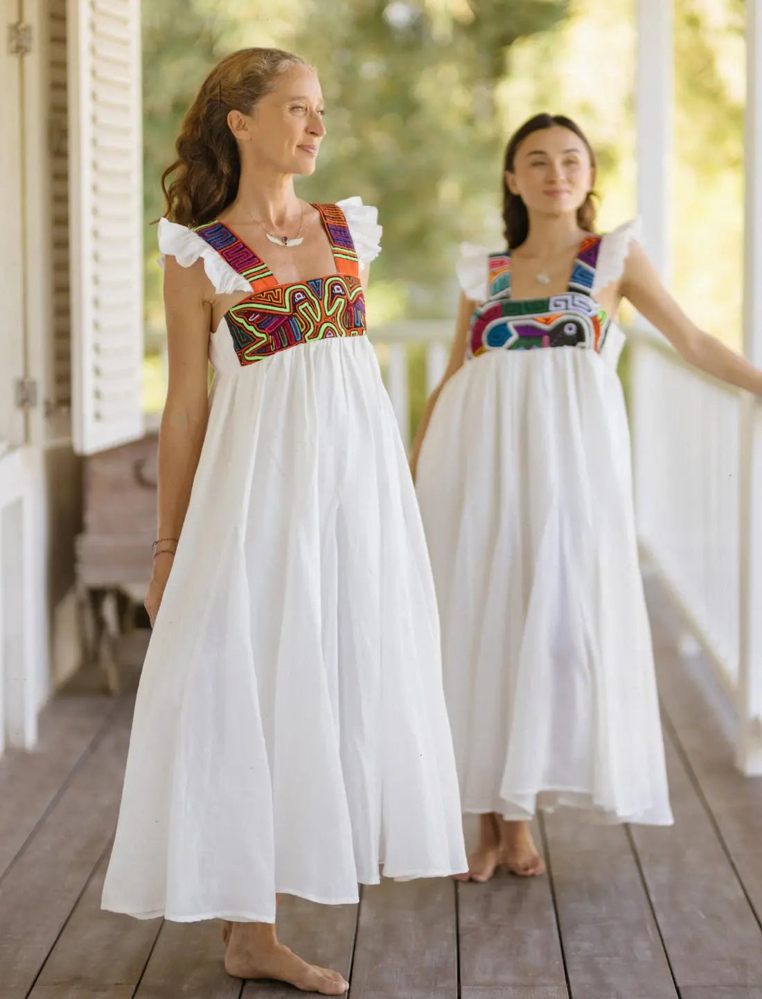 Yemaya Embroidery Adult Gown - Earth Wisdom Collection